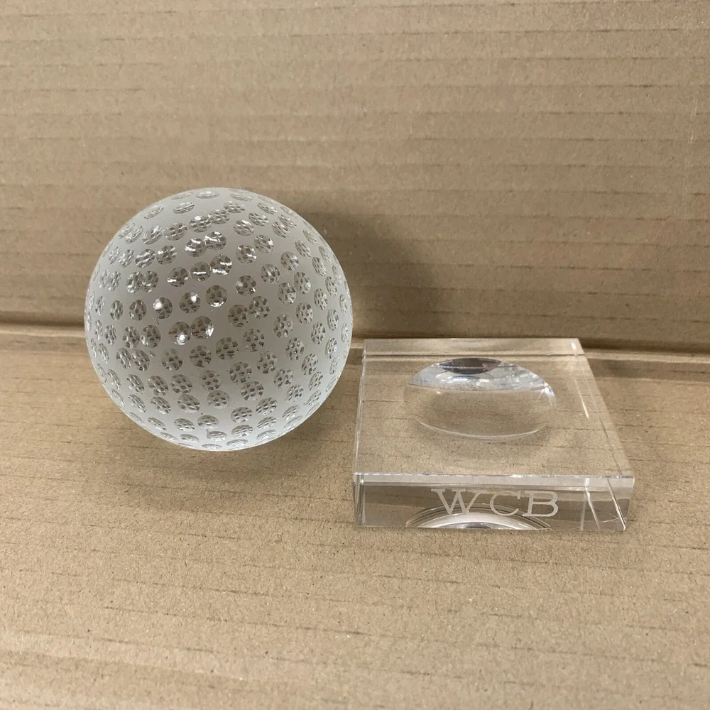 Reflections by Paragon‎ WCB Crystal Golf Ball Paperweight 3